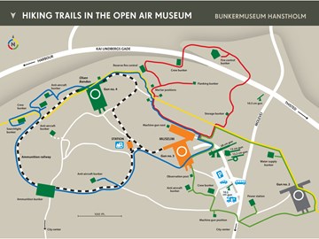 Hiking trails in the open air museum 